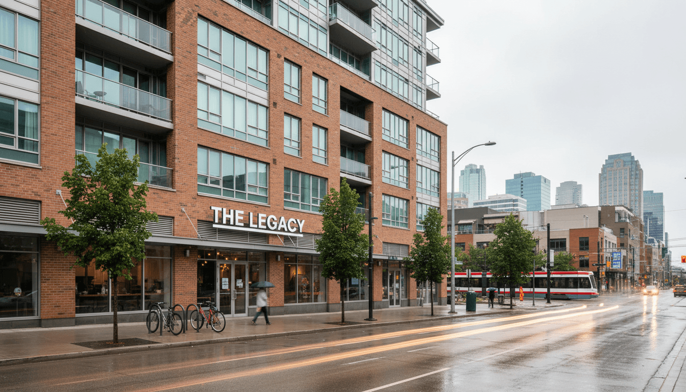 Modern multifamily apartment building in Edmonton