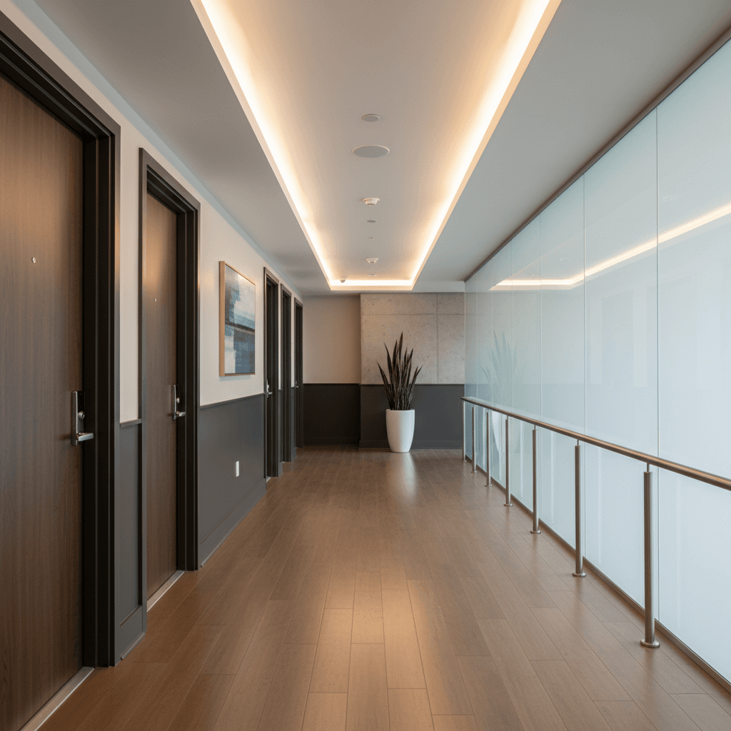 Apartment building interior